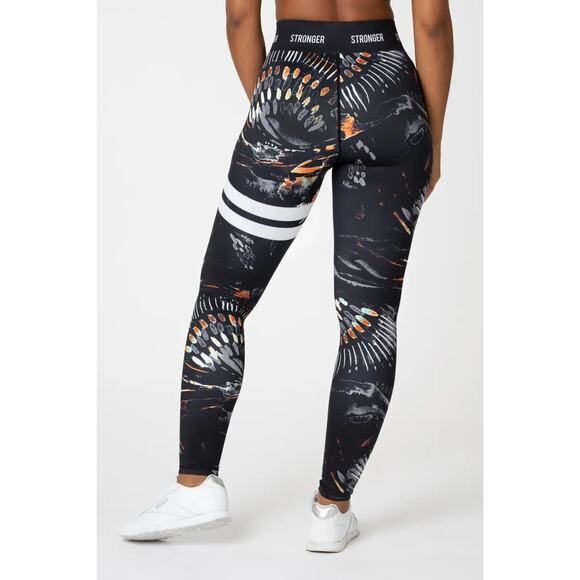 STRONGER Voodoo SET Medium Support Sports Bra & Mid Waist Leggings Sz Medium - Picture 6 of 14